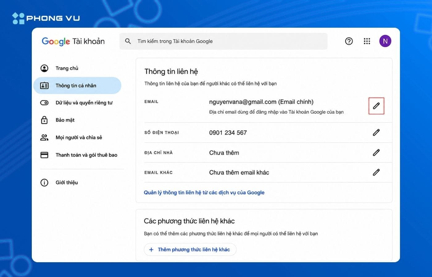 <strong>Hướng dẫn cách đổi tên địa chỉ email trên Google</strong> 3 image 22