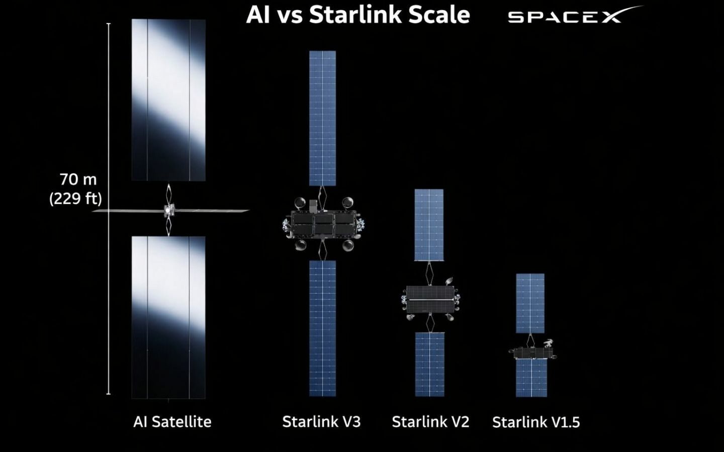 SpaceX đưa máy chủ AI lên quỹ đạo: Sải cánh 70m, chạy chip NVIDIA 1 spacex dua may chu ai len quy dao 1