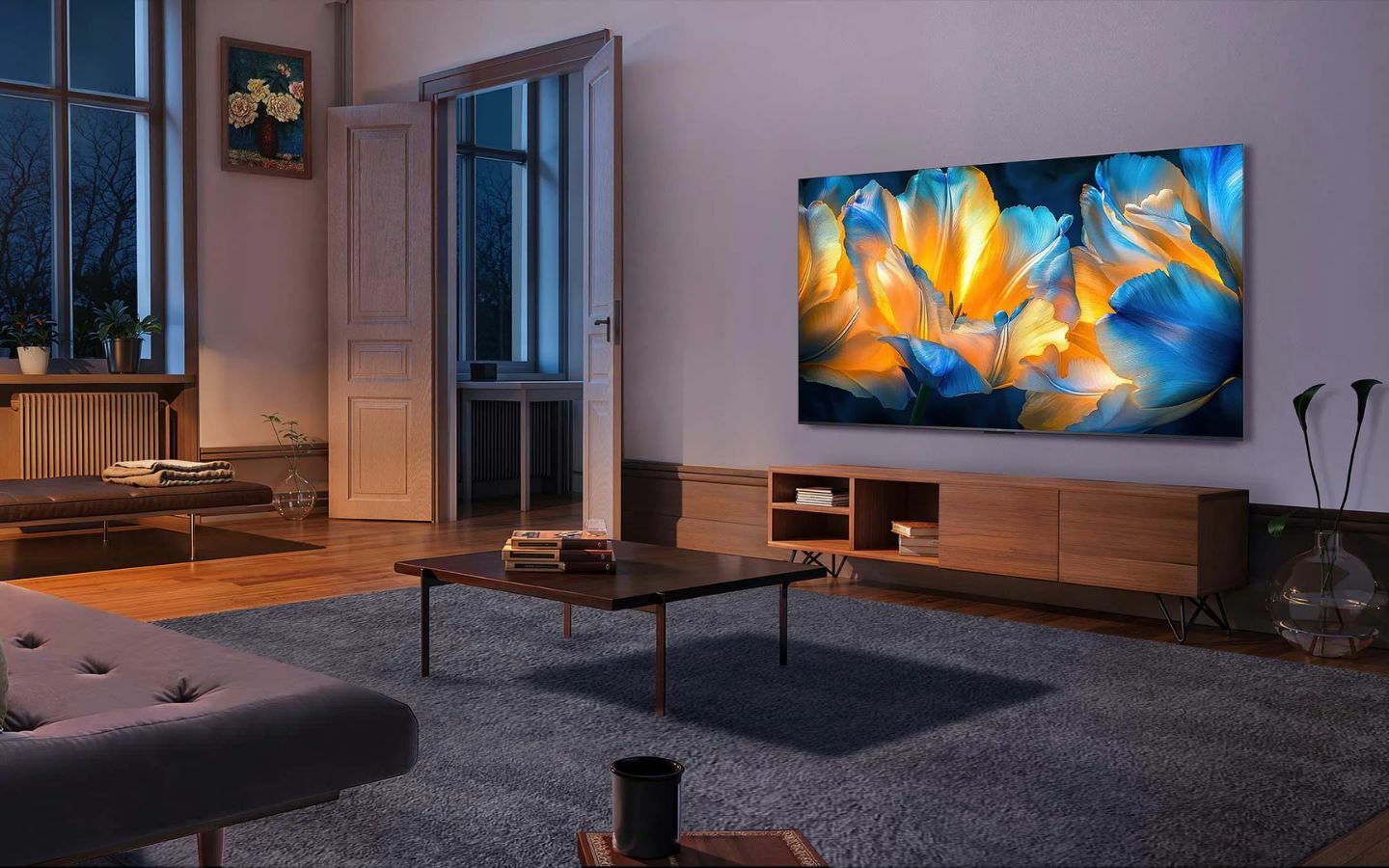 TCL QD-MiniLED 85 inch tái hiện khung cảnh sân vận động đầy rực rỡ
