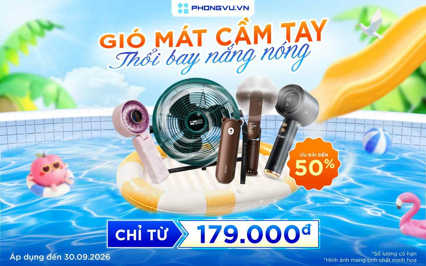Gió mát cầm tay - Thổi bay nắng nóng 1 Gió mát cầm tay - Thổi bay nắng nóng
