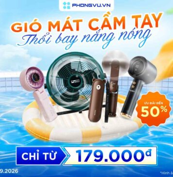 Gió mát cầm tay – Thổi bay nắng nóng Gió mát cầm tay - Thổi bay nắng nóng