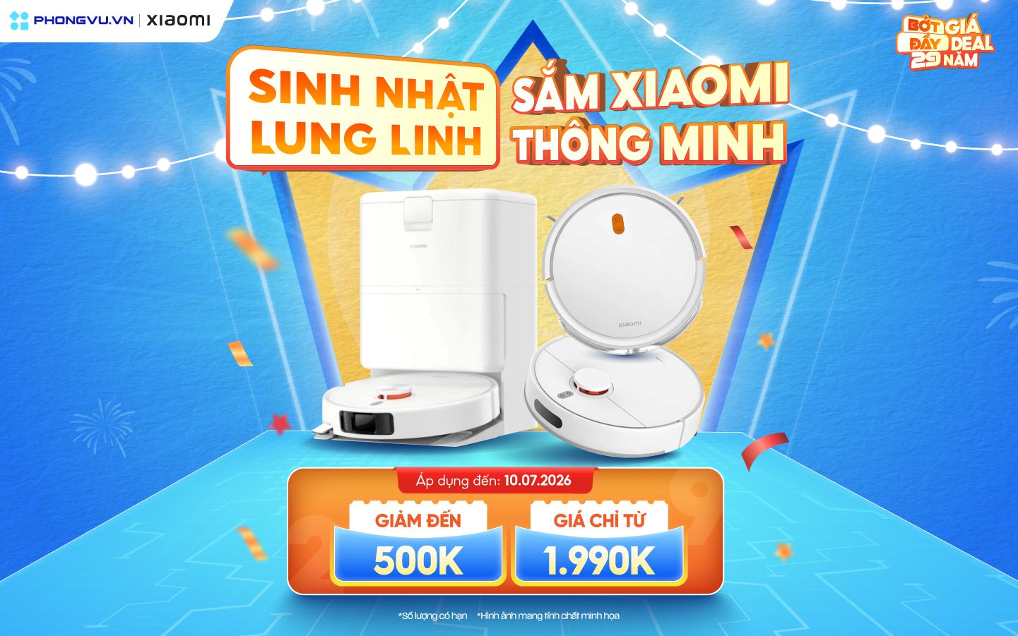 Sinh nhật lung linh cùng Xiaomi với ưu đãi giảm đến 500K tại Phong Vũ 1 Sinh nhật lung linh cùng Xiaomi với ưu đãi giảm đến 500K tại Phong Vũ