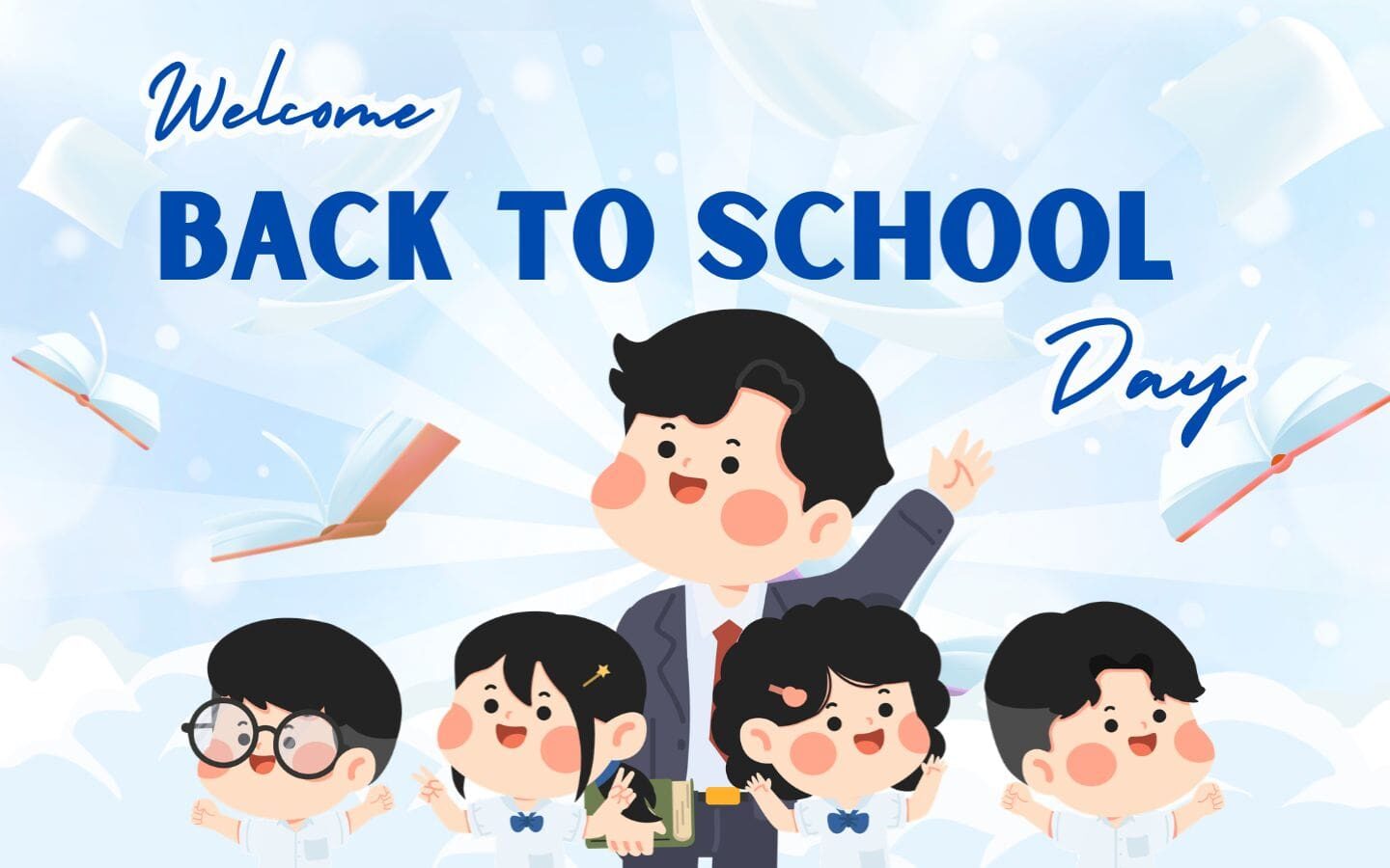 Tổng hợp Back To School Background 2026 Full HD, miễn phí 31 Thầy giáo đang nhiệt tình giảng bài cho các học sinh nhỏ