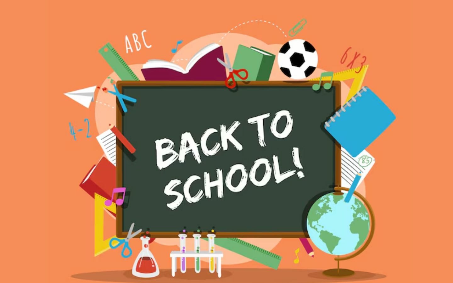 Tổng hợp Back To School Background 2026 Full HD, miễn phí 8 Sắc cam ấm áp khởi đầu một niên khóa mới