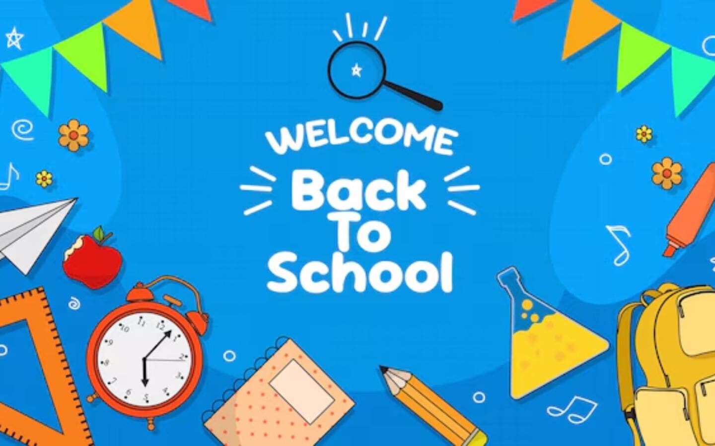 Tổng hợp Back To School Background 2026 Full HD, miễn phí 9 Tiếng chuông báo thức nhắc nhở ngày tựu trường đến