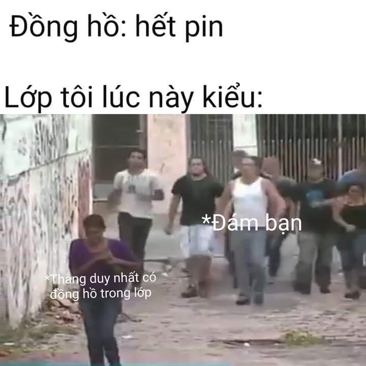 Cả lớp chạy đua chỉ vì một chiếc đồng hồ