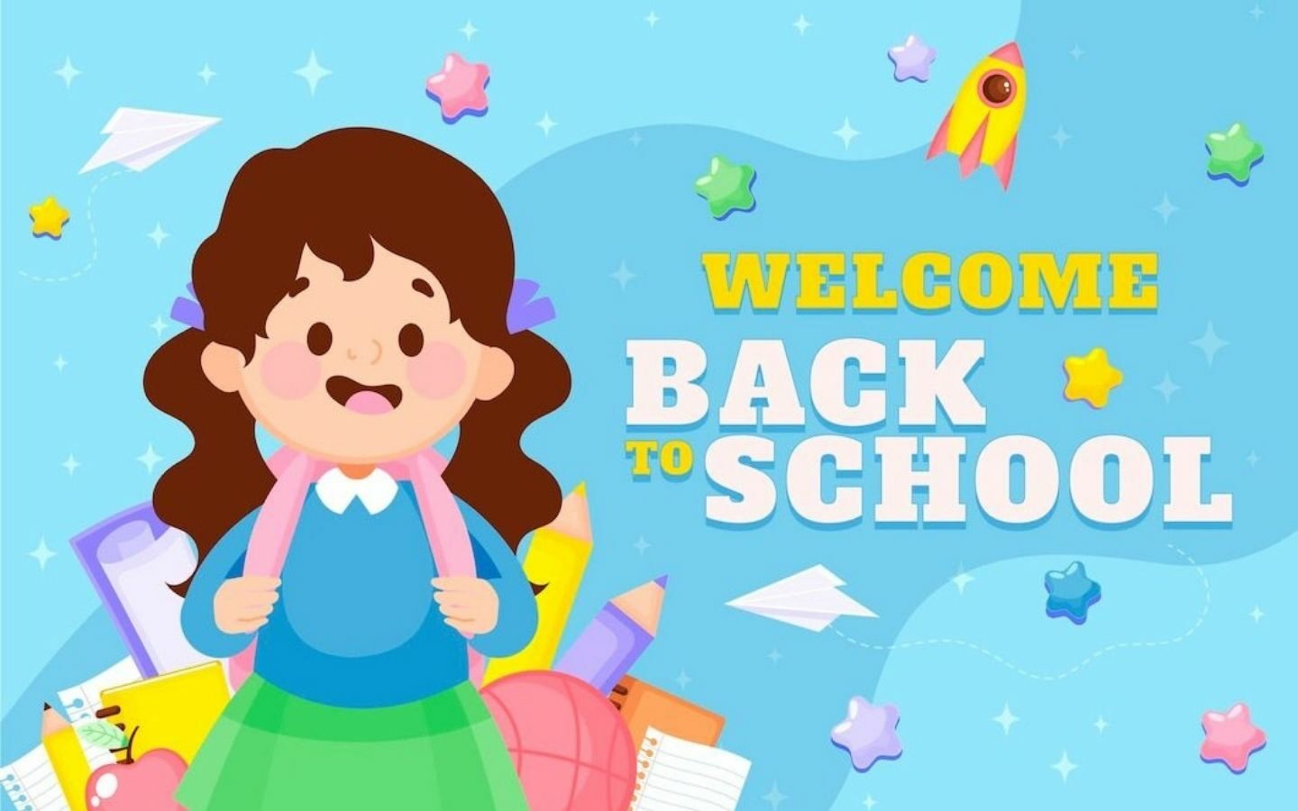 Tổng hợp Back to School banner 2026 mới nhất, miễn phí 13 Mẫu banner học đường kết hợp sách vở và balo