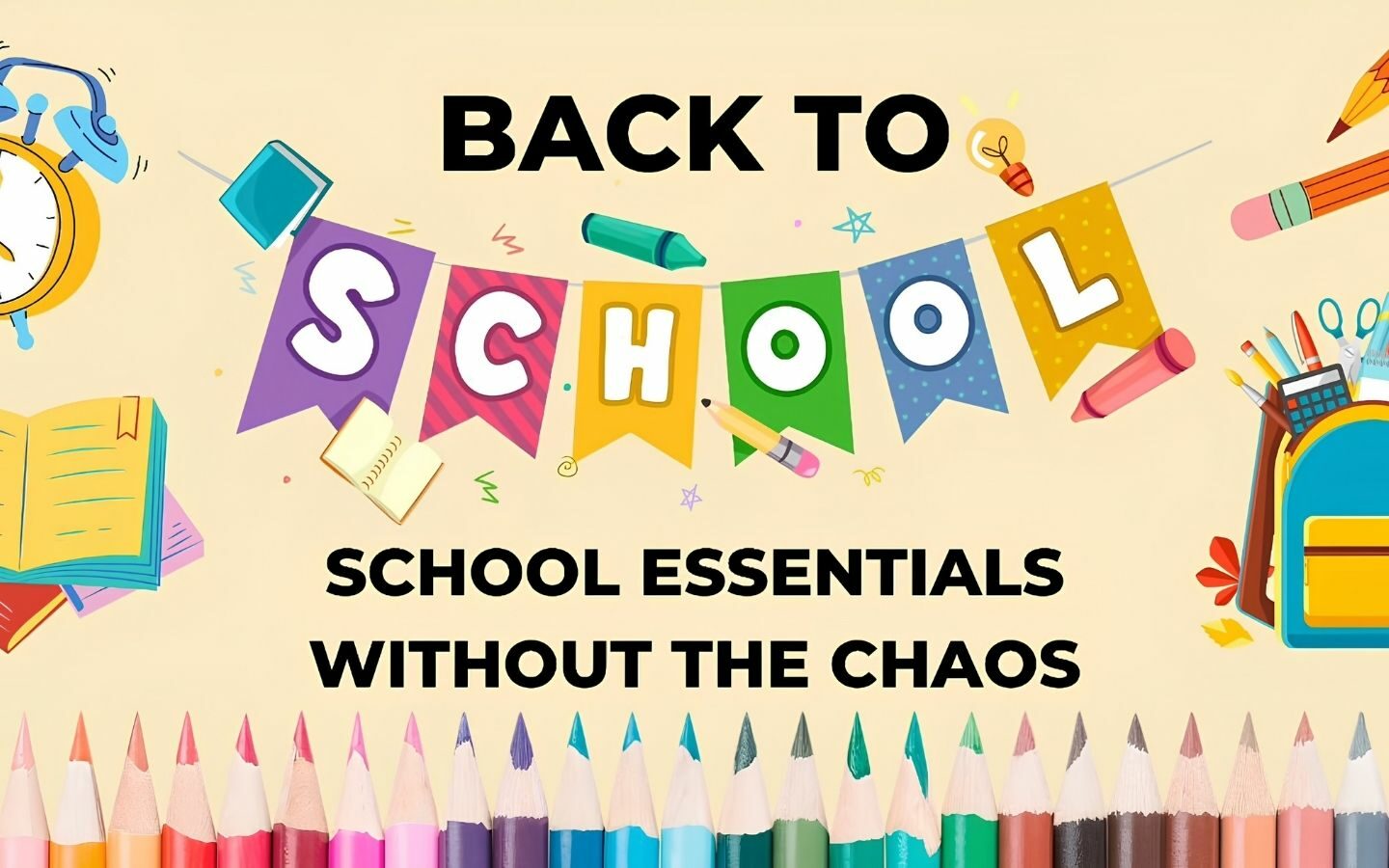 Tổng hợp Back to School banner 2026 mới nhất, miễn phí 62 Banner học đường với phong cách hoạt hình dễ thương