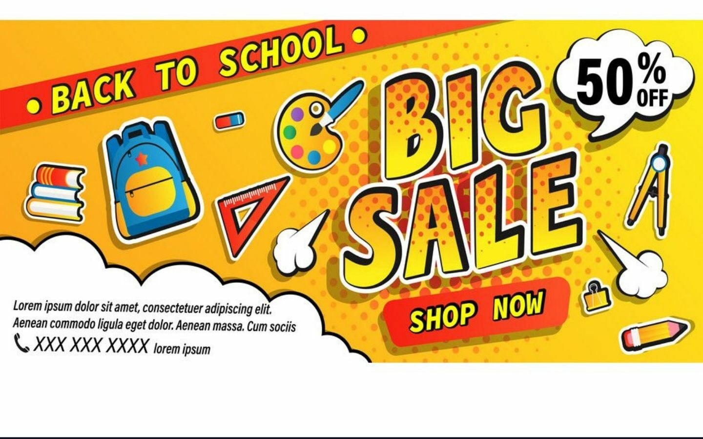 Tổng hợp Back to School banner 2026 mới nhất, miễn phí 31 Banner ưu đãi tựu trường dành ấn tượng