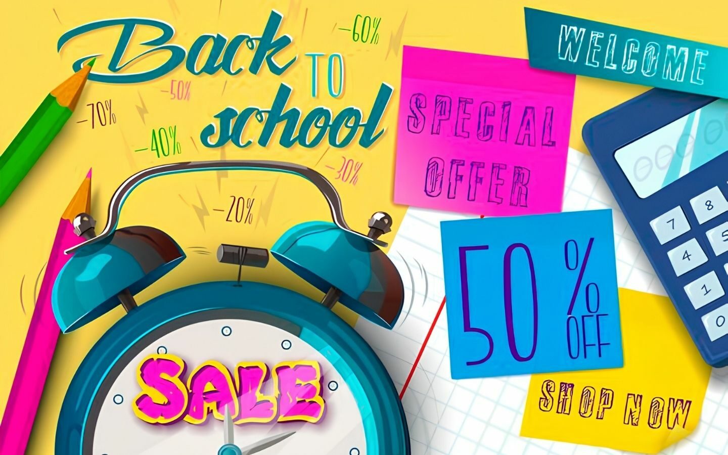Tổng hợp Back to School banner 2026 mới nhất, miễn phí 34 Banner quảng cáo mùa tựu trường cho cửa hàng văn phòng phẩm