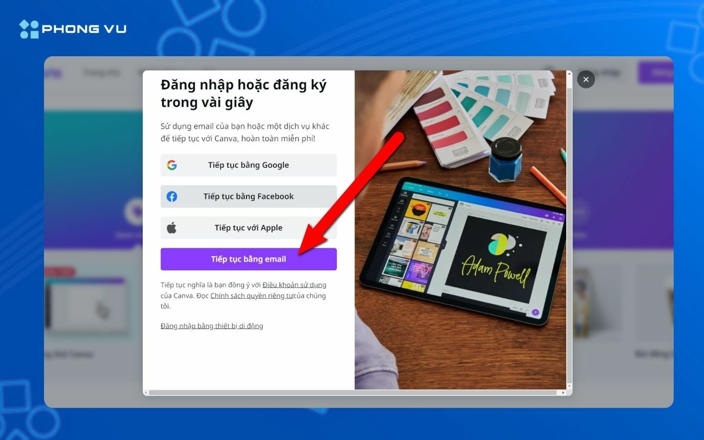Tổng hợp Back to School banner 2026 mới nhất, miễn phí 71 Đăng nhập vào Canva bằng tài khoản Google