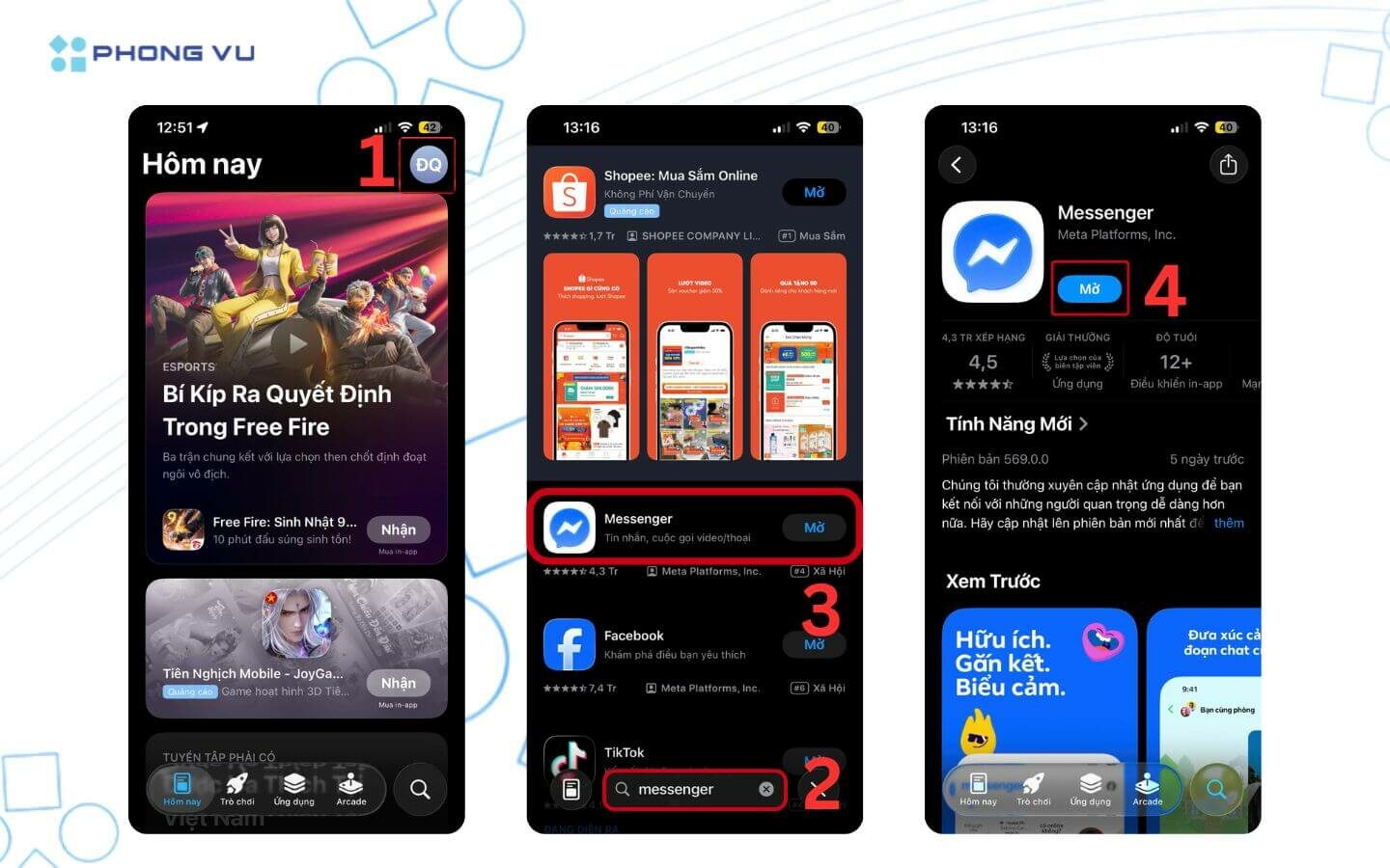 Hướng dẫn cách ẩn ứng dụng trên điện thoại Android, iOS nhanh chóng 18 Mở lại ứng dụng đã ẩn thông qua thanh tìm kiếm trong App Store