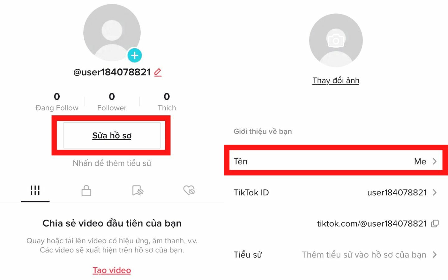Đổi tên TikTok không gây ảnh hưởng tới tài khoản của bạn