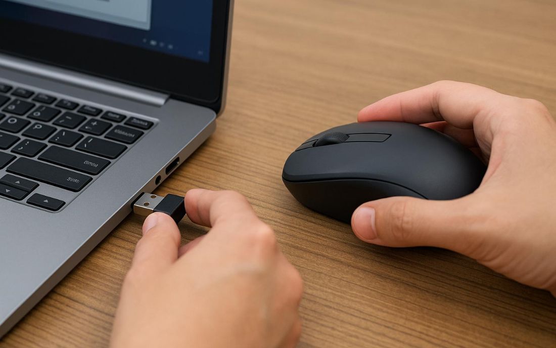 Đổi cổng USB hoặc kiểm tra đầu thu không dây