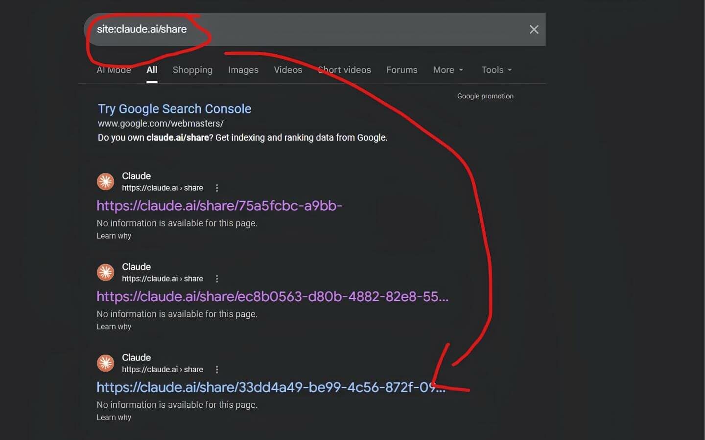 Hàng nghìn cuộc trò chuyện Claude bị lộ trên Google tìm kiếm 1 Người dùng Internet có thể truy cập một số cuộc trò chuyện Claude AI chỉ bằng một tìm kiếm Google đơn giản
