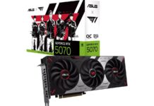 ASUS T1 GeForce RTX 5070: Thiết kế đậm chất T1, giá bán lẻ chính thức lộ diện ASUS T1 GeForce RTX 5070: Thiết kế đậm chất T1, giá bán lẻ chính thức lộ diện