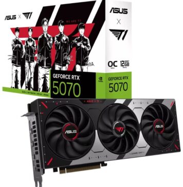 ASUS T1 GeForce RTX 5070: Thiết kế đậm chất T1, giá bán lẻ chính thức lộ diện ASUS T1 GeForce RTX 5070: Thiết kế đậm chất T1, giá bán lẻ chính thức lộ diện