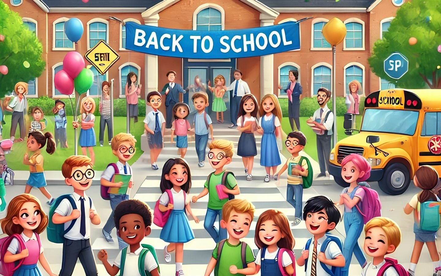 50+ hình ảnh Back to School mới nhất 2026 1 Những nụ cười tươi trong ngày đầu tiên của năm học mới