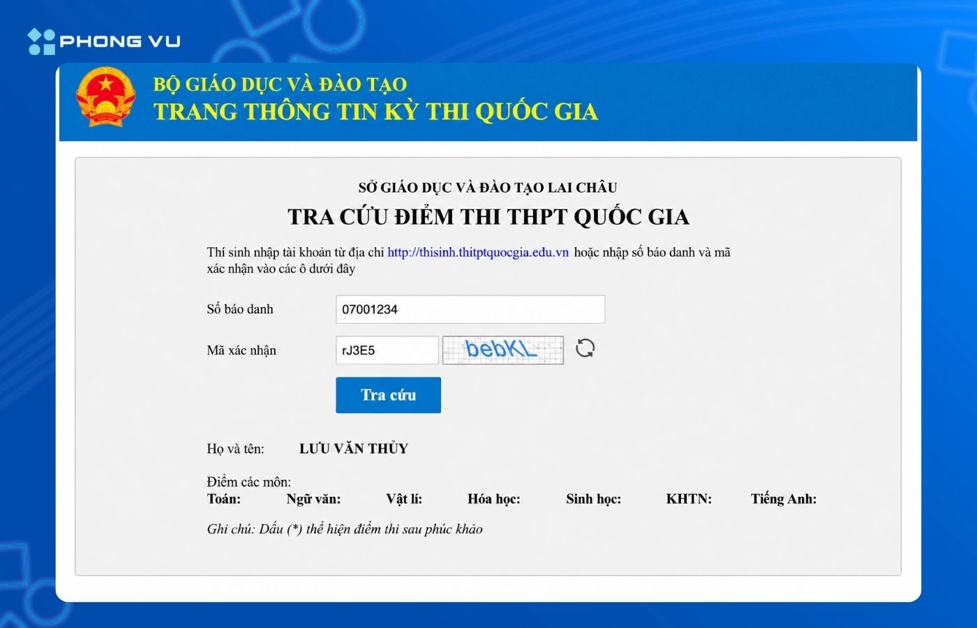 Hướng dẫn tra cứu điểm thi THPT 2026 10 image 3