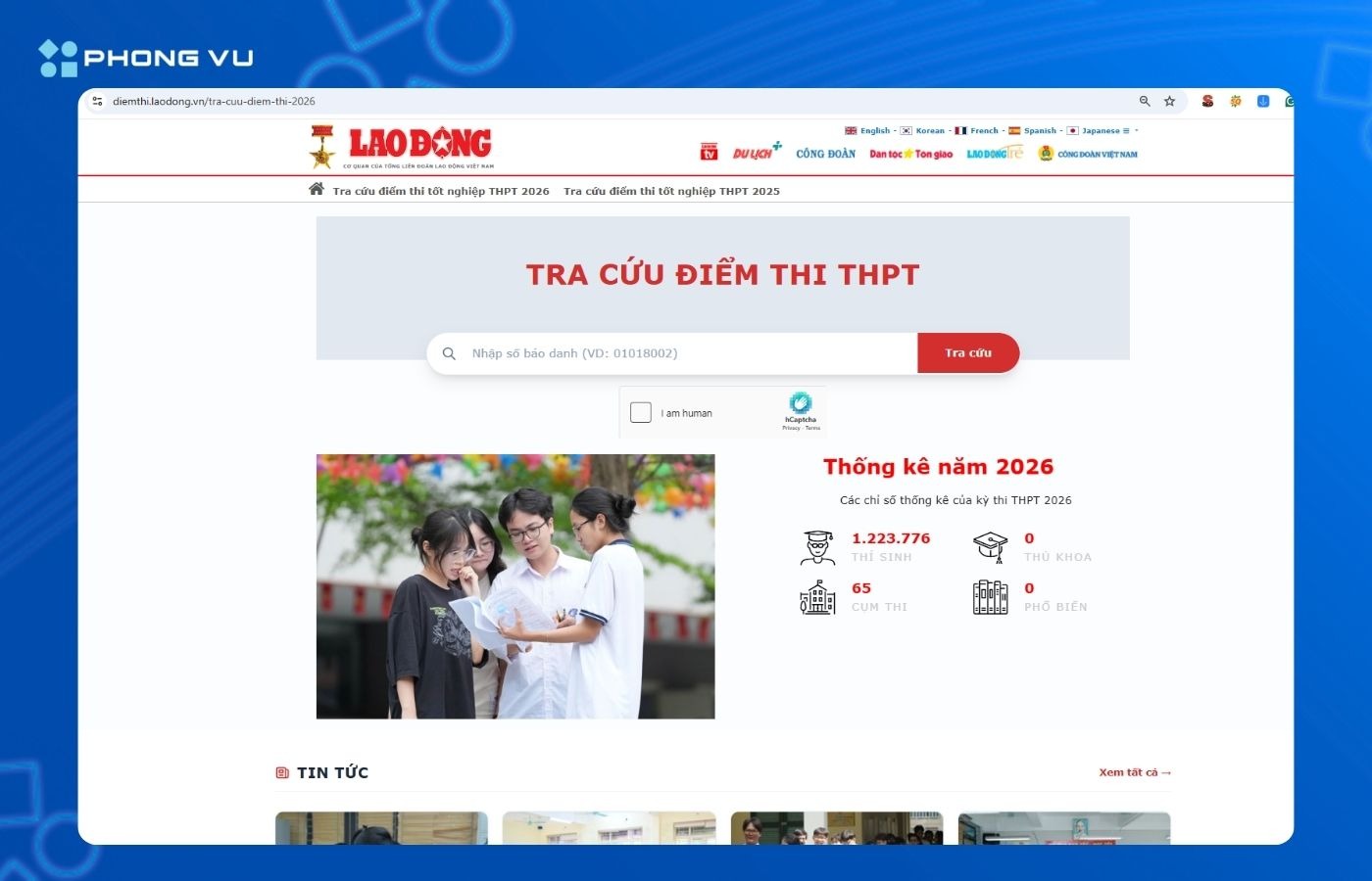 Hướng dẫn tra cứu điểm thi THPT 2026 5 image 4