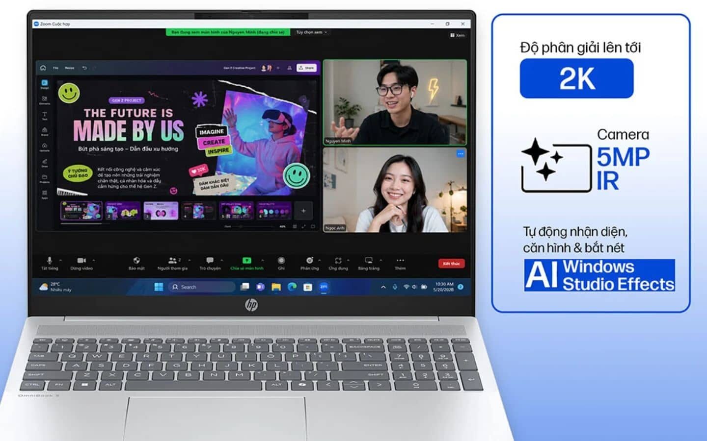 Top 10+ laptop AI hiệu năng cao, đáng mua cho sinh viên 2026 9 HP OmniBook 5 16 NPU 50 TOPS, chuẩn Copilot+ mạnh mẽ