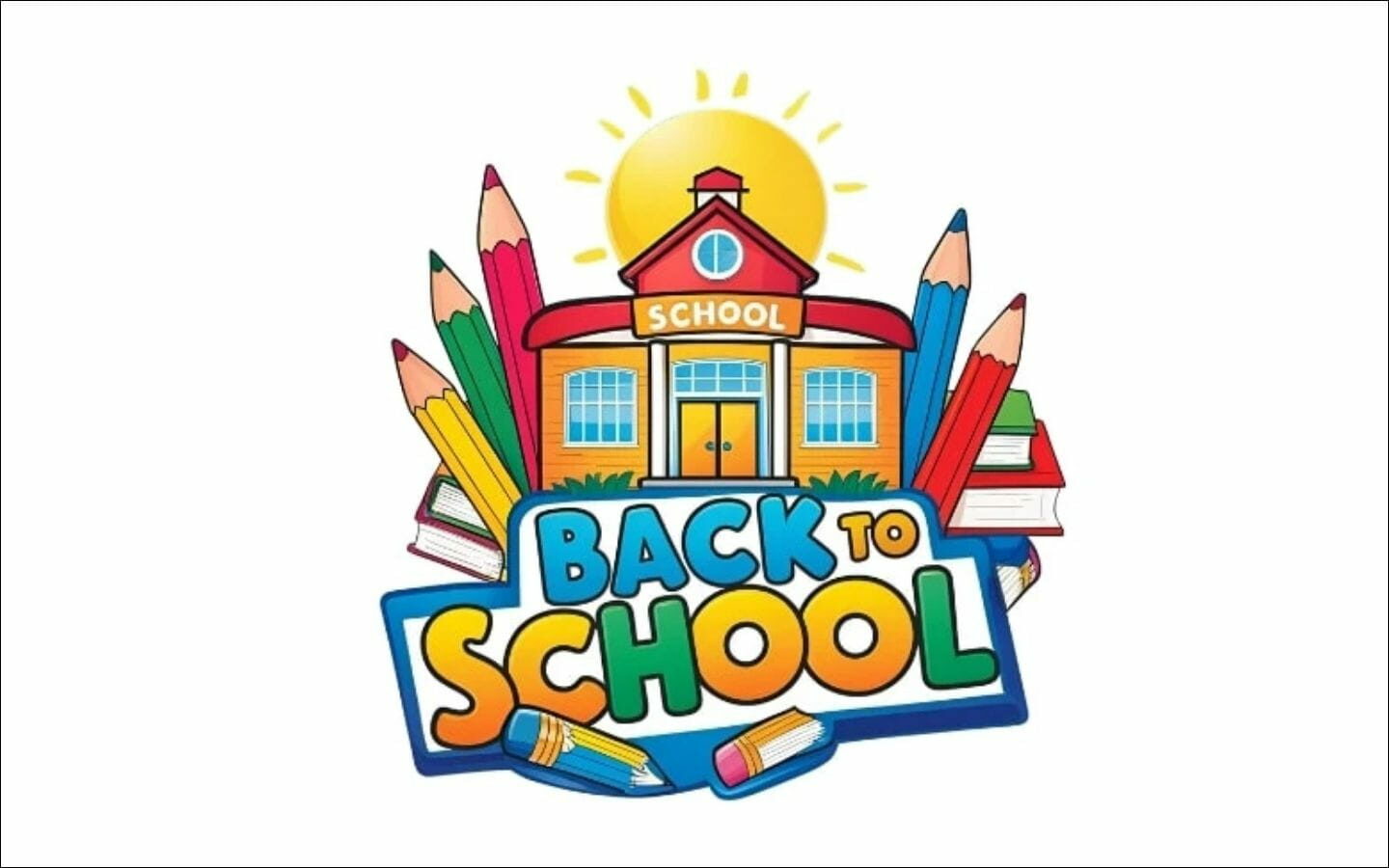 Top mẫu logo Back to School nổi bật cho mùa tựu trường 2026 13 Logo Back to School ngôi trường rực rỡ