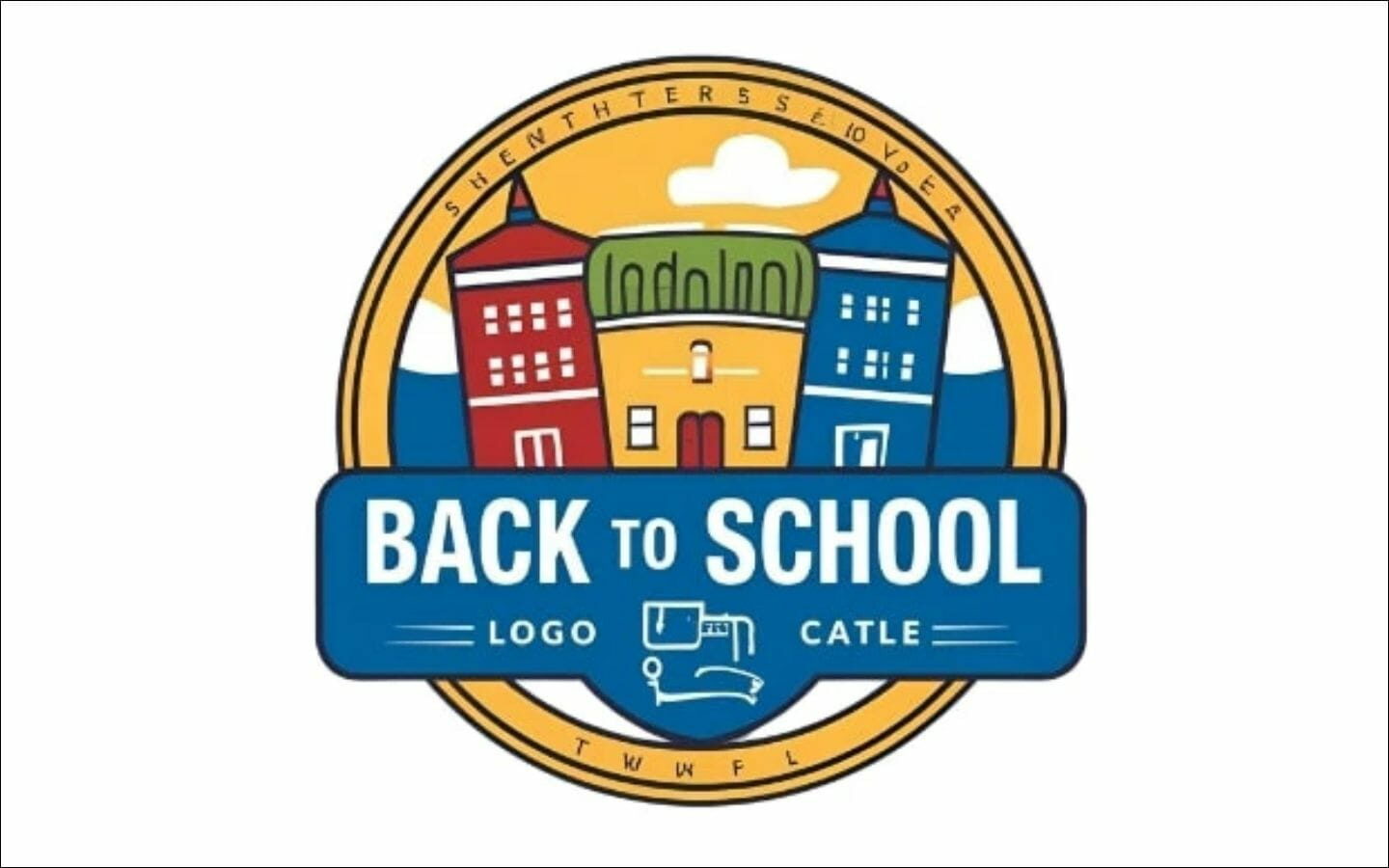 Top mẫu logo Back to School nổi bật cho mùa tựu trường 2026 15 Thiết kế ngôi trường theo phong cách nghệ thuật