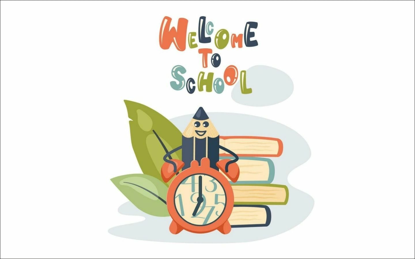 Top mẫu logo Back to School nổi bật cho mùa tựu trường 2026 2 Chồng sách rực rỡ khơi dậy cảm hứng học tập