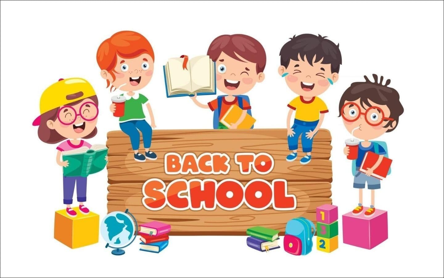 Top mẫu logo Back to School nổi bật cho mùa tựu trường 2026 24 Logo Back to School top bạn rạng rỡ nhảy múa đón năm học mới