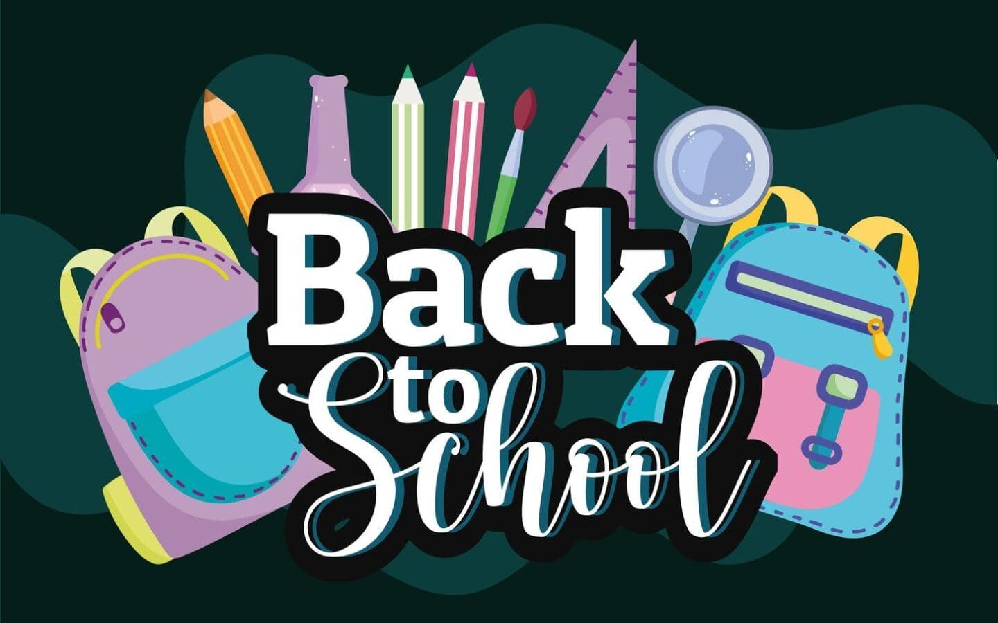 Top mẫu logo Back to School nổi bật cho mùa tựu trường 2026 35 Logo phong cách vẽ tay dễ thương cùng các loại đồ dùng