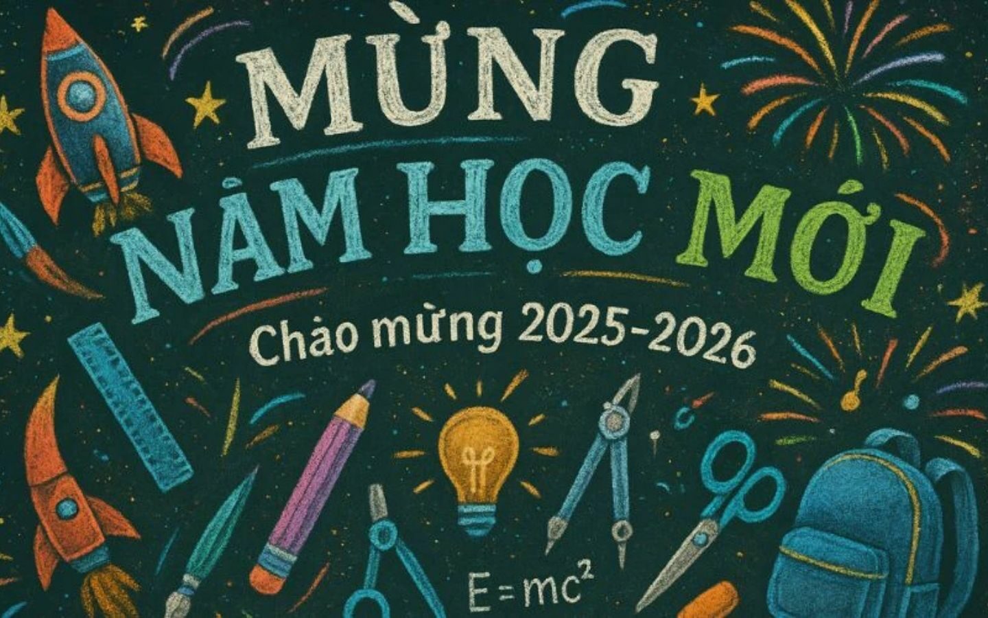 Top 10+ mẫu trang trí bảng Back To School nổi bật 2026 58 Thiết kế bảng sử dụng biểu tượng sách vở và bút màu đầy sáng tạo