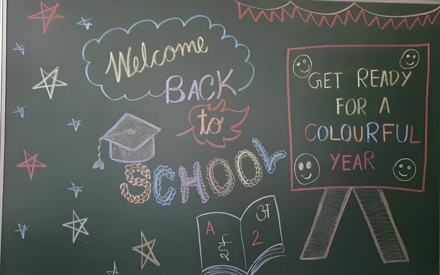 Top 10+ mẫu trang trí bảng Back To School nổi bật 2026 5 Ý tưởng bảng chào năm học mới phù hợp cho học sinh tiểu học với phong cách dễ thương