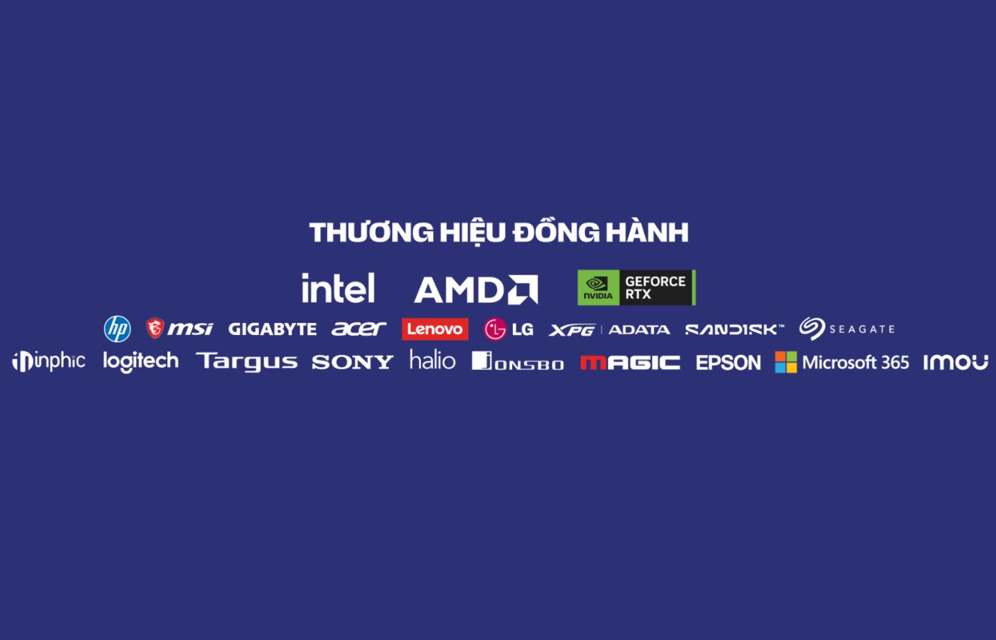 Các thương hiệu đồng hành tại Mega Tech Fest của Phong Vũ