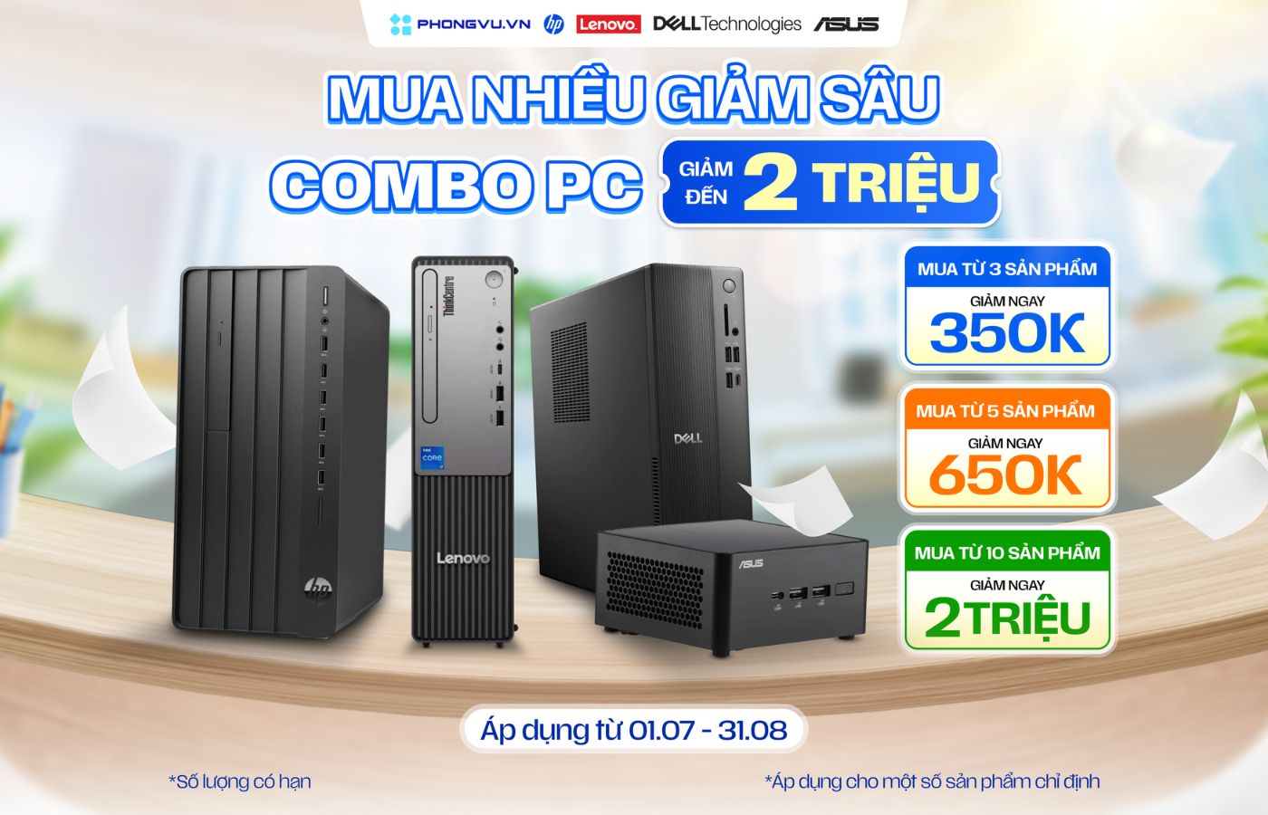 Mua Combo PC tại Phong Vũ, giảm ngay đến 2 triệu đồng 1 Chương trình ưu đãi mua Combo PC tại Phong Vũ, giảm ngay đến 2 triệu đồng