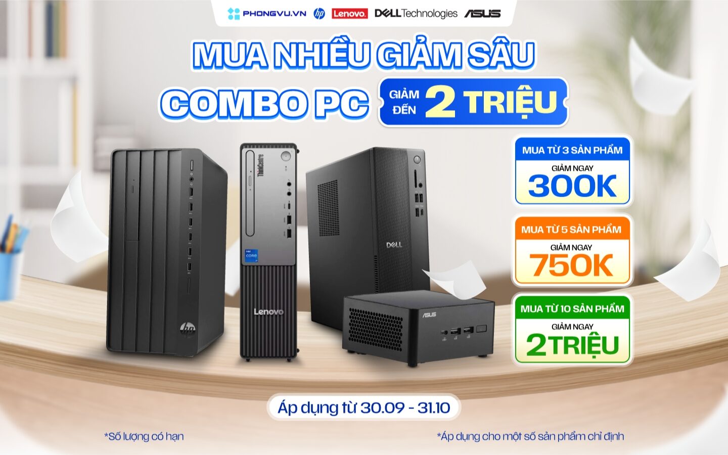 Mua Combo PC tại Phong Vũ, giảm ngay đến 2 triệu đồng
