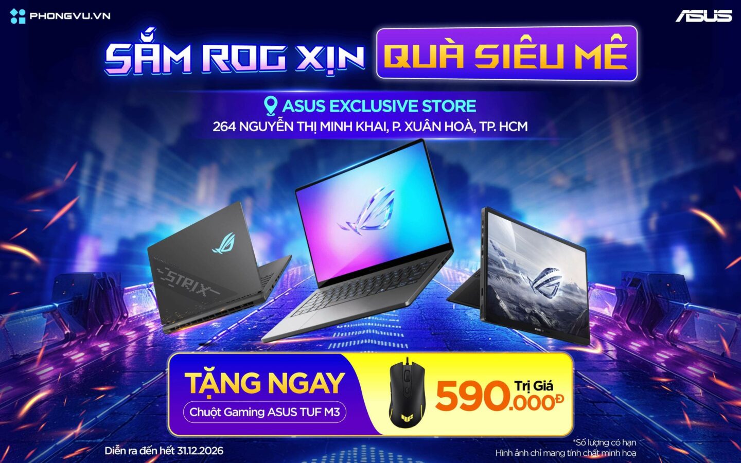 mua laptop asus rog nhan ngay chuot asus tuf m3 gen ii