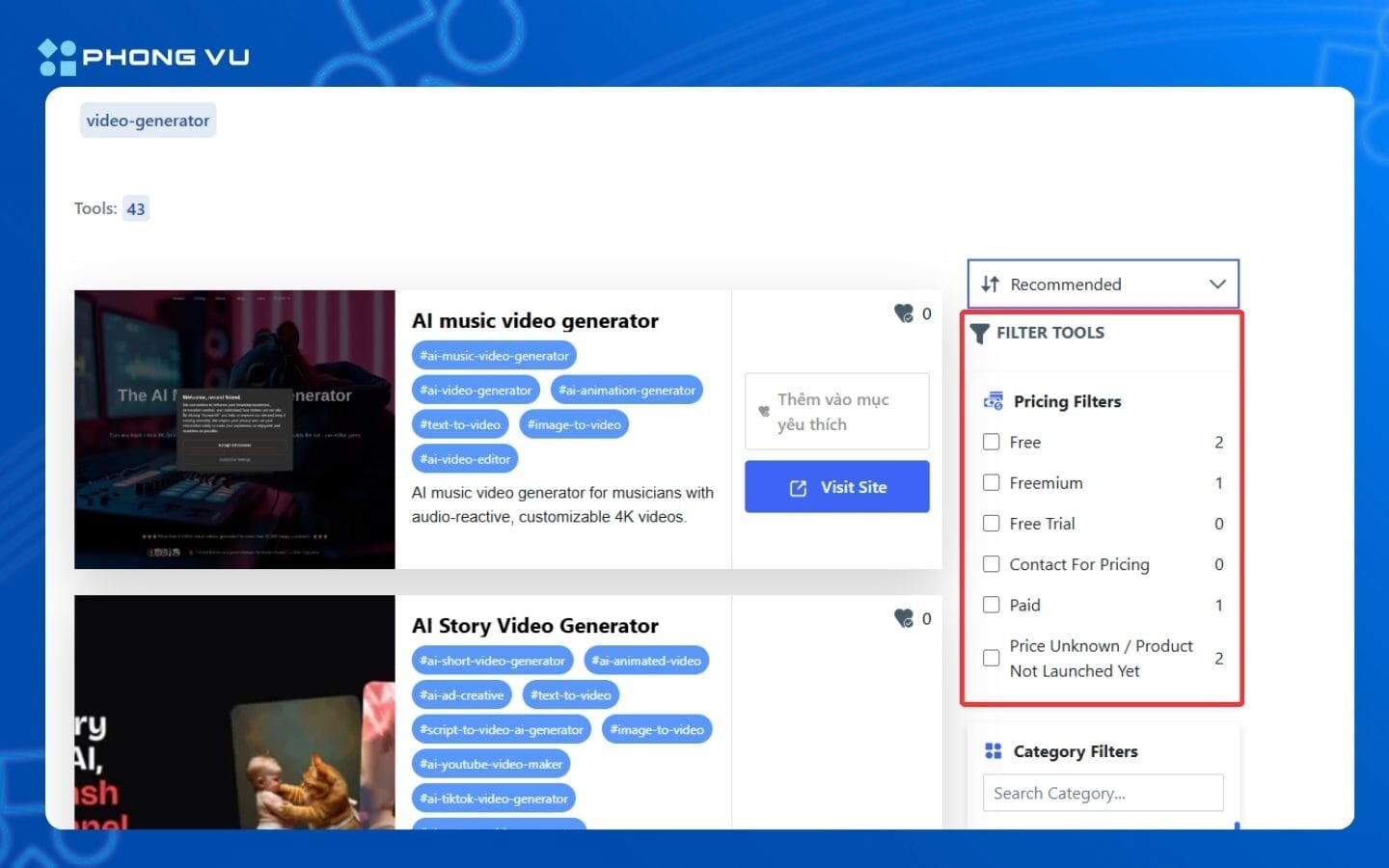 Open Future AI là gì? Hướng dẫn cách dùng Open Future AI hiệu quả 10 Kích hoạt bộ lọc Pricing