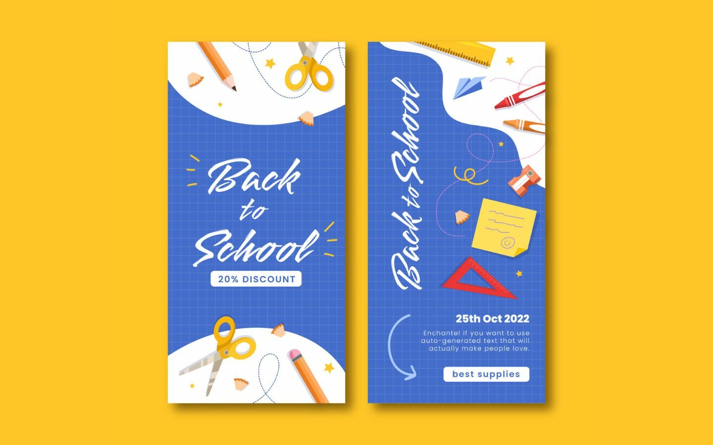 Tổng hợp Back to School banner 2026 mới nhất, miễn phí 33 Standee quảng bá ưu đãi mùa Back to School.