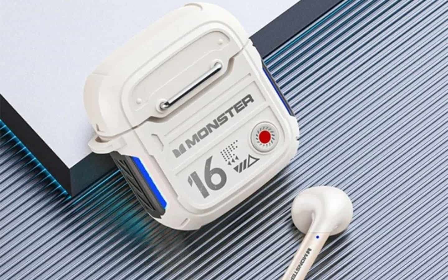 Top 10+ mẫu tai nghe Bluetooth tốt nhất 2026 dưới 1 triệu 5 Monster XKT16 mang phong cách mecha độc đáo và đậm chất gaming