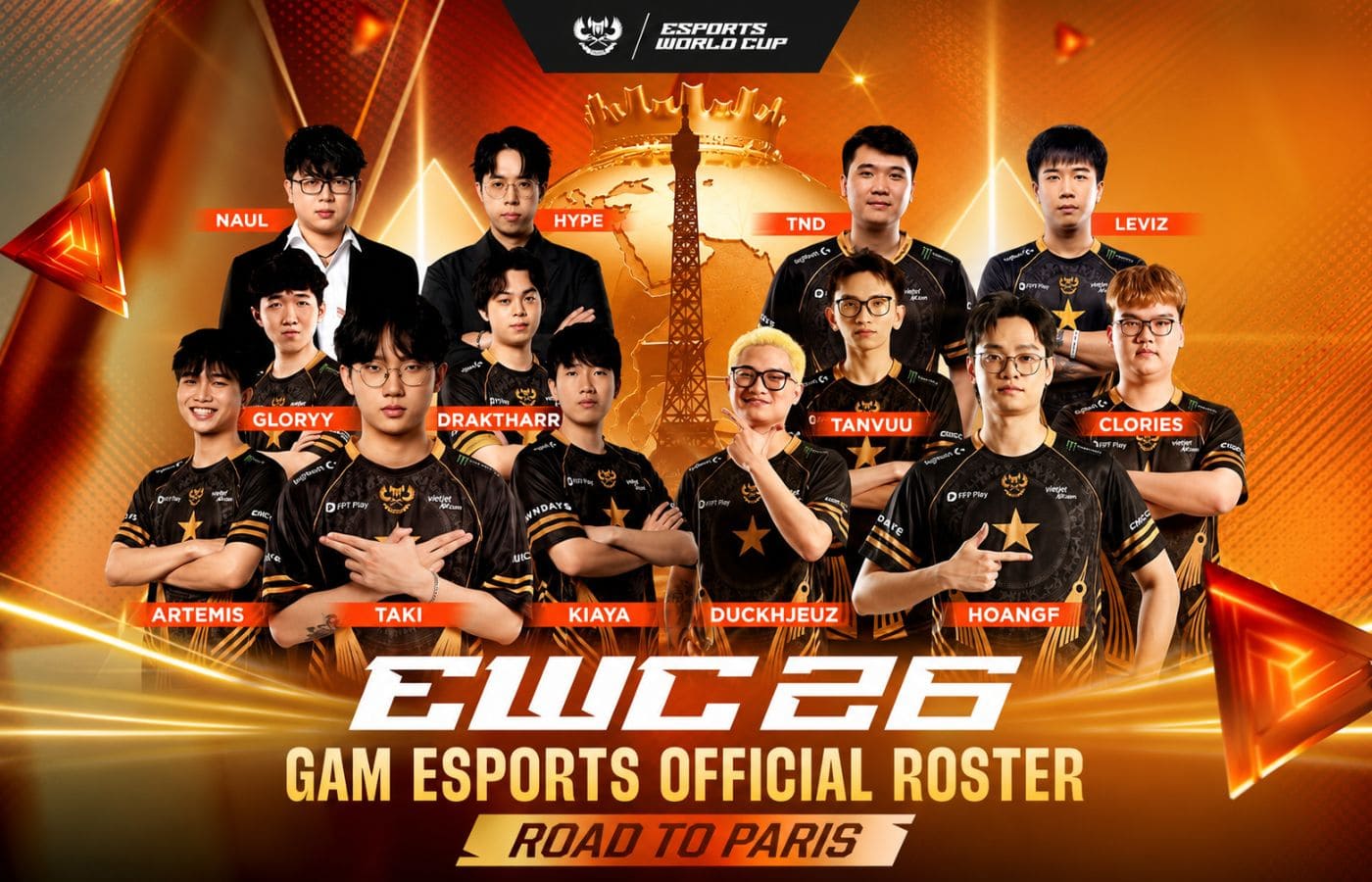 GAM Esports là câu lạc bộ Việt Nam góp mặt tại Esports World Cup 2026 (Nguồn: Internet)
