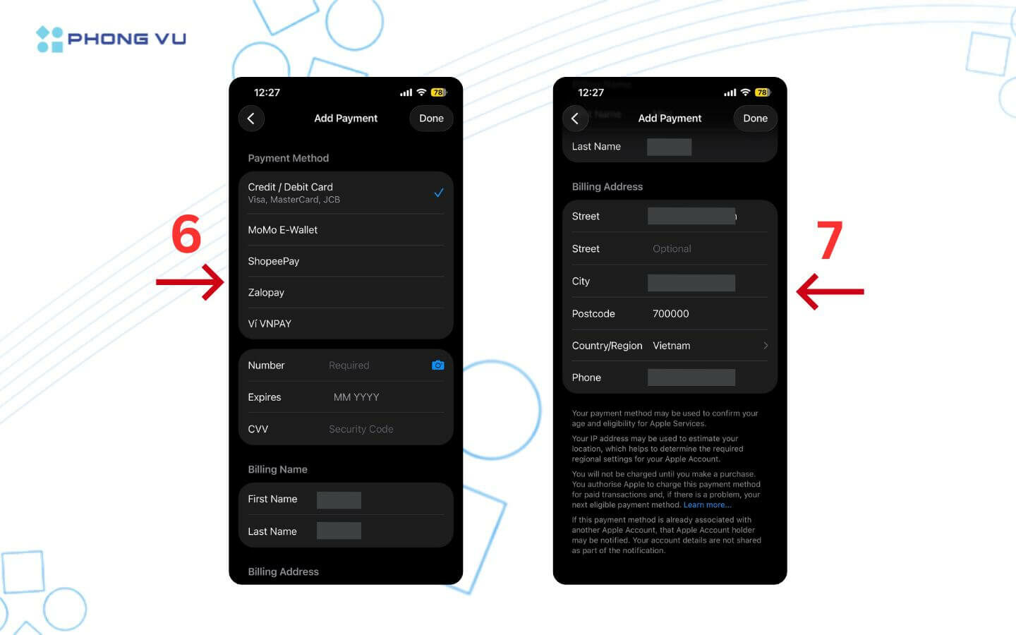 Cách chuyển vùng App Store trên iPhone, iPad nhanh chóng 12 Cập nhật địa chỉ và phương thức thanh toán tại Việt Nam
