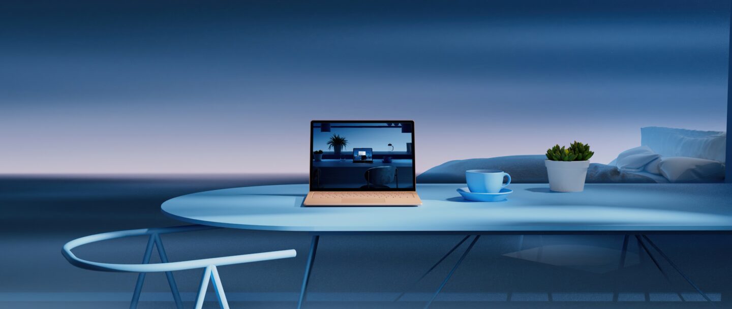 Góc laptop làm việc chill