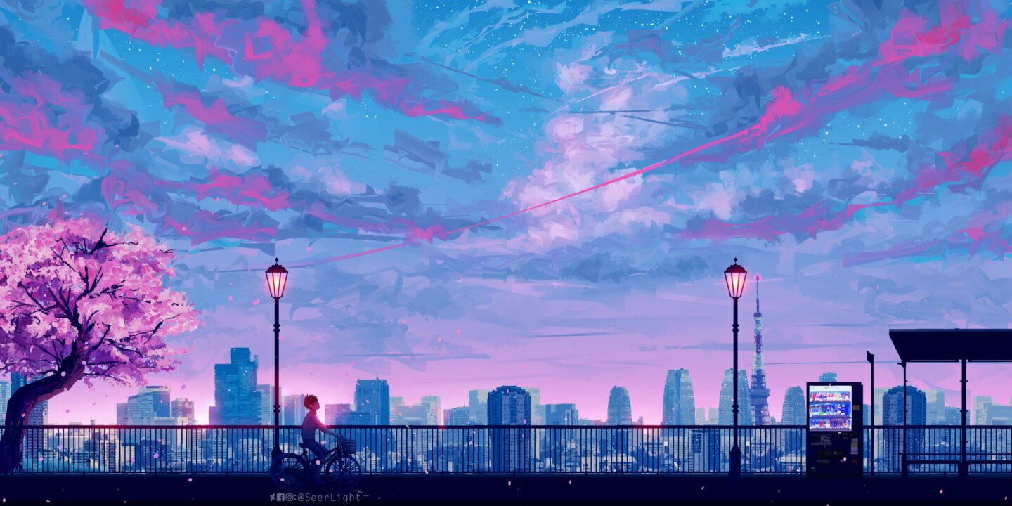 Khung cảnh anime đẹp thơ mộng