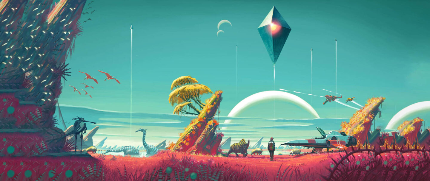 Artwork game đầy màu sắc