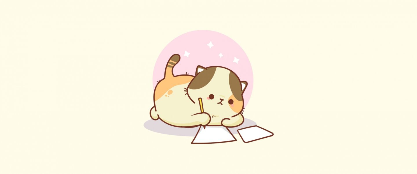 Mèo chibi dễ thương, đáng yêu