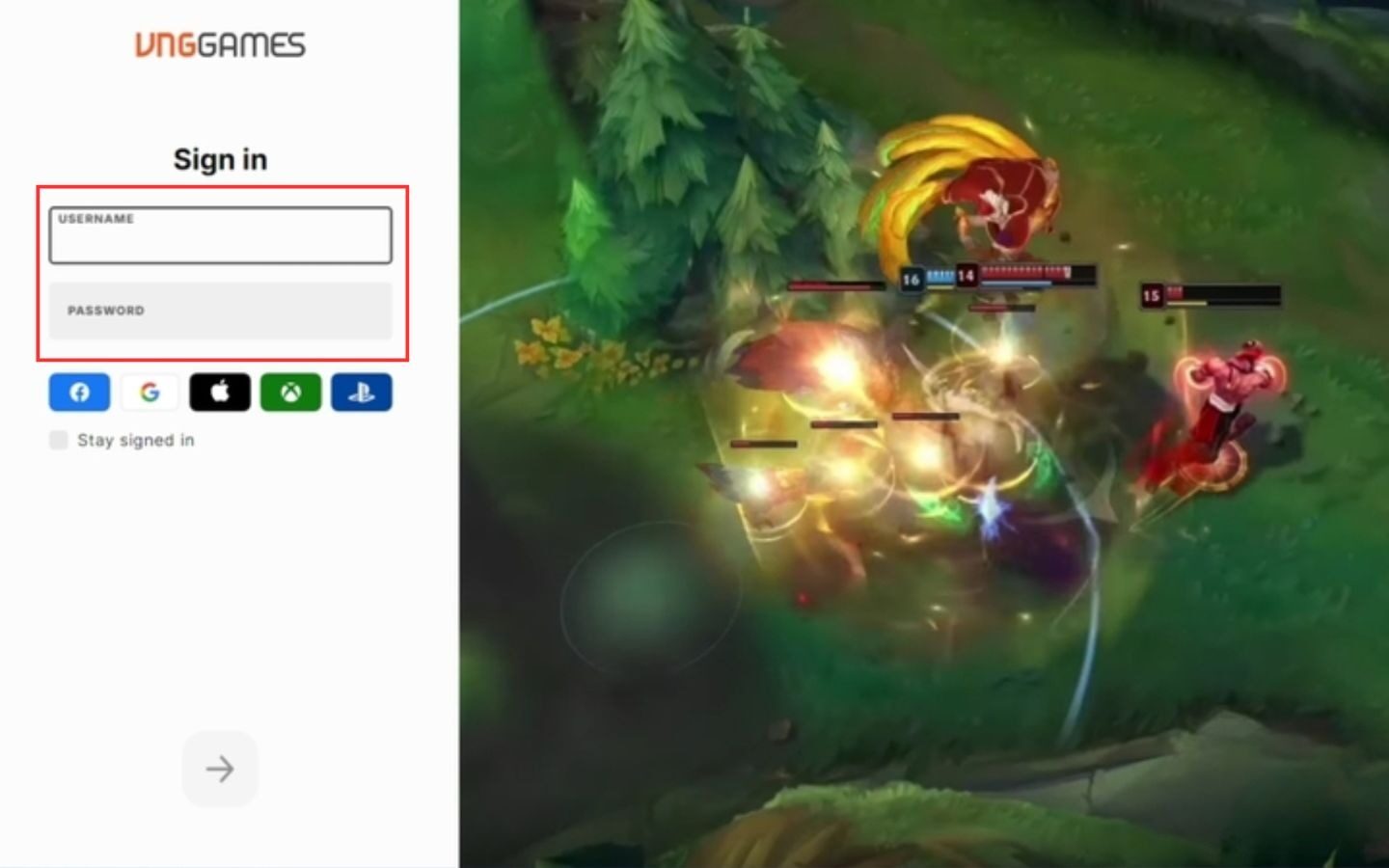 Đăng nhập tài khoản Riot Games 