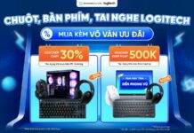 Logitech ưu đãi tại Phong Vũ: Giảm 10%, mua kèm Laptop & PC Gaming Ưu đãi Logitech lên đến 30% khi mua hàng tại Phong Vũ