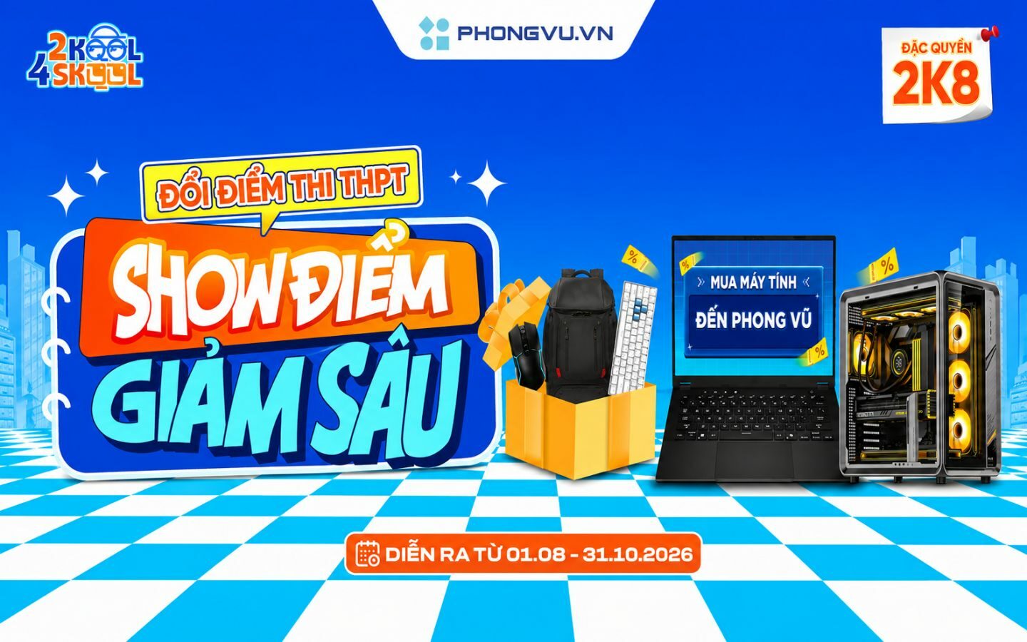 Khởi động Phong Vũ Uni Tour 2026: Loạt ưu đãi Laptop, PC dành cho tân sinh viên 1 Khởi động Phong Vũ Uni Tour 2026: Loạt ưu đãi Laptop, PC dành cho tân sinh viên