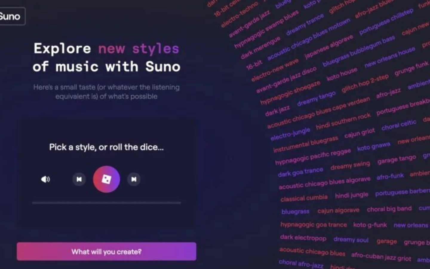 Top 10 công cụ tạo nhạc AI miễn phí, chất lượng 2026 3 Suno tạo bài hát hoàn chỉnh gồm phần nhạc, lời và giọng hát chỉ từ một câu lệnh văn bản
