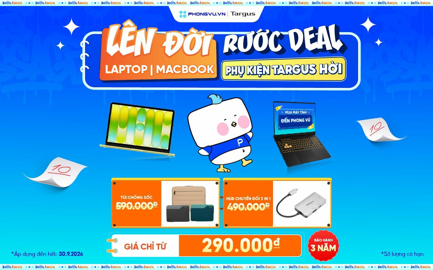 Ưu đãi phụ kiện Targus giá chỉ từ 290.000 đồng tại Phong Vũ
